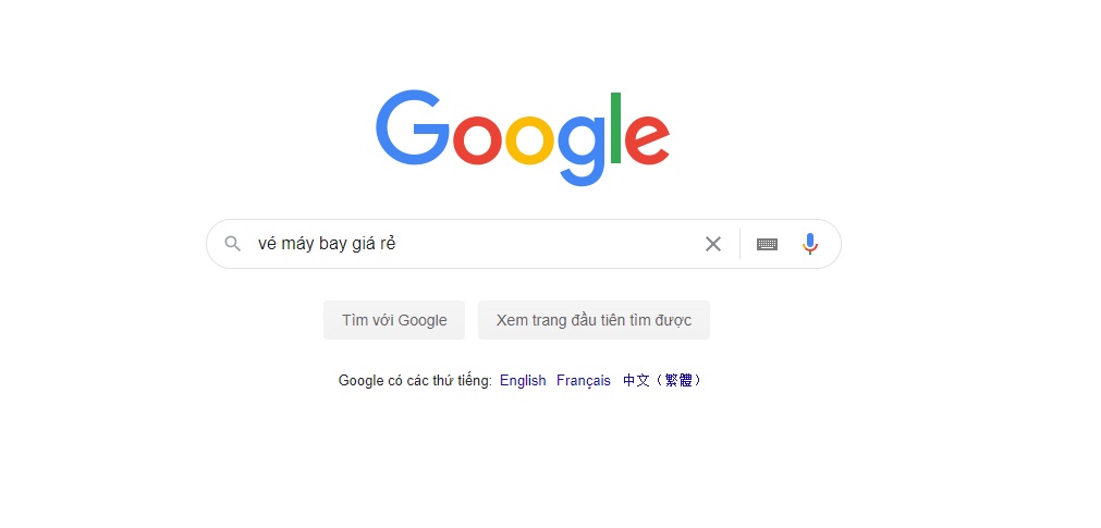 tìm kiếm với google